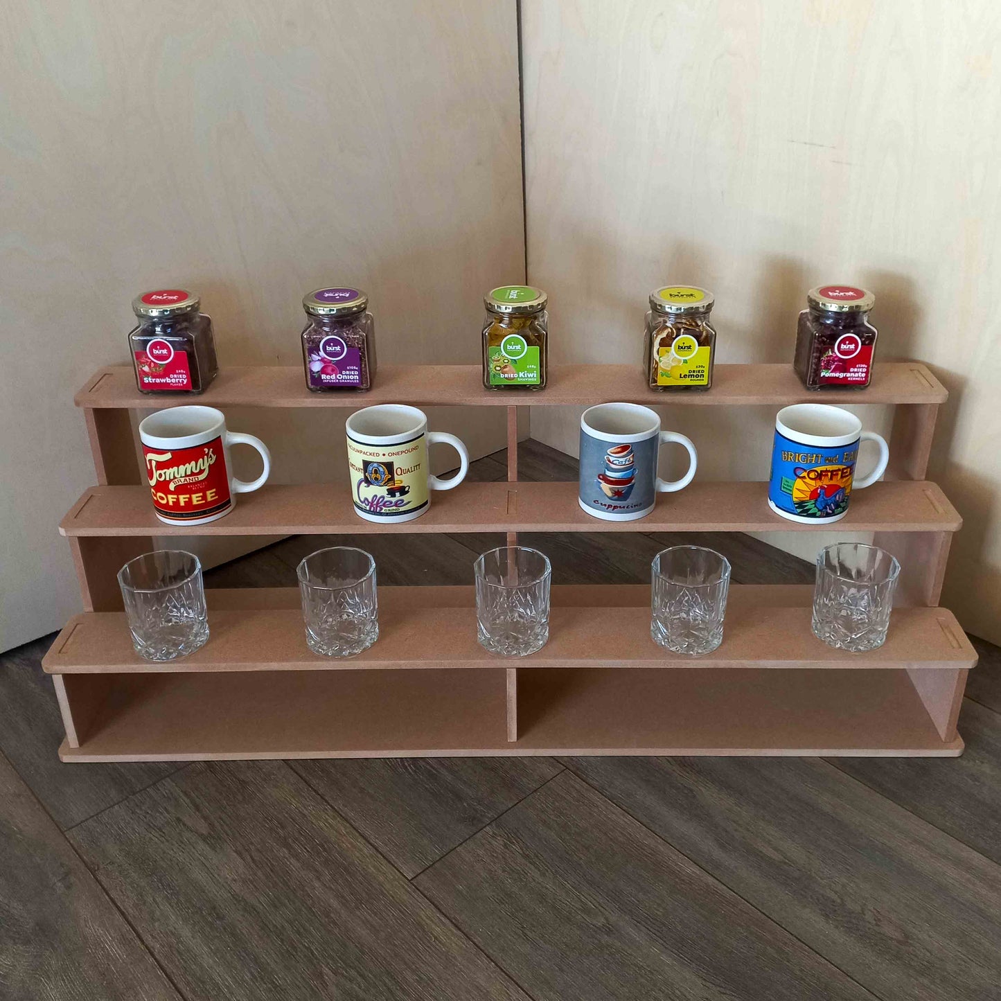 90cm Long 3 Tier Display Shelf