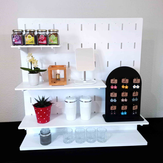 Adjustable Shelf Display Unit for Table