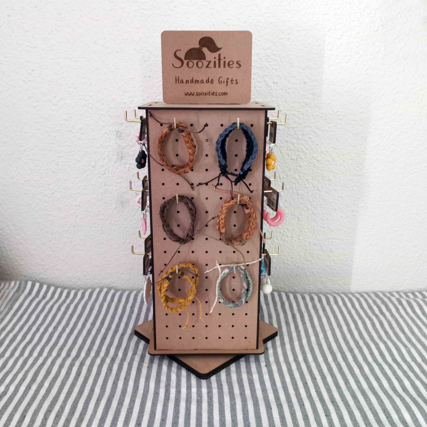 Mini Rotating Pegboard Display Stand