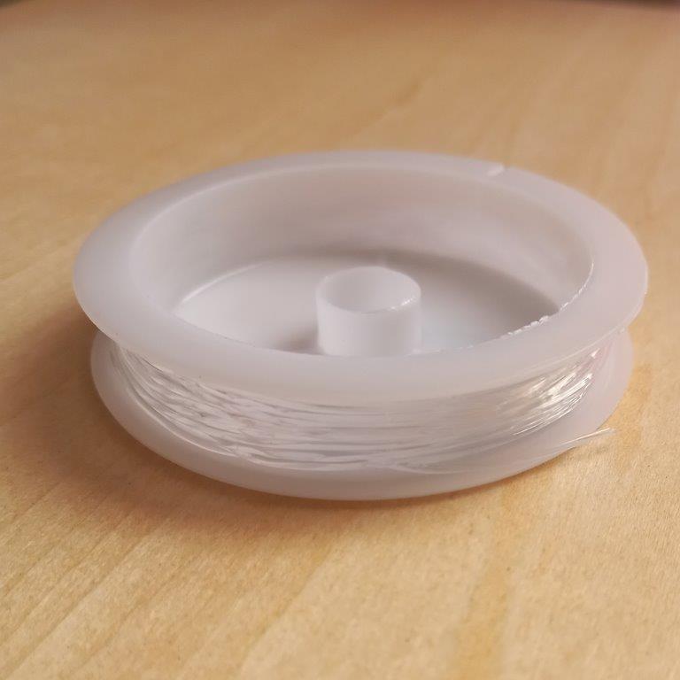 Clear Elastic Stretchy Thread 1mm per 4.5m roll