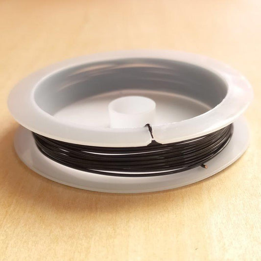 Black Jewelry Wire 0.8mm per 3m roll
