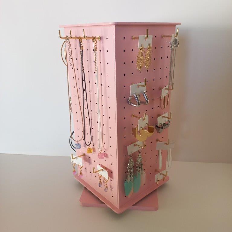 Mini Rotating Pegboard Display Stand