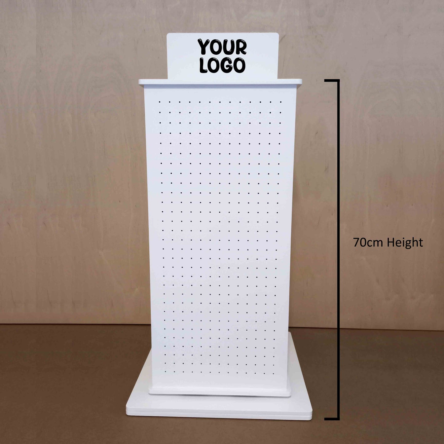 Rotating Pegboard Display Stand 70cm