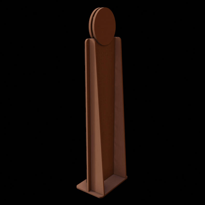 Skinny Table Pegboard 90x30cm + 21 hooks