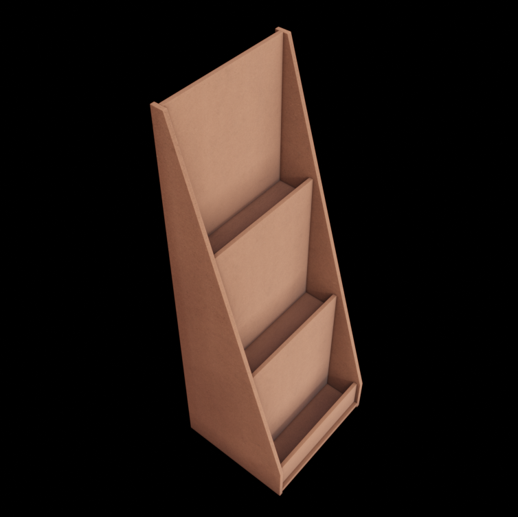 A3 Portrait Display Stand 1m