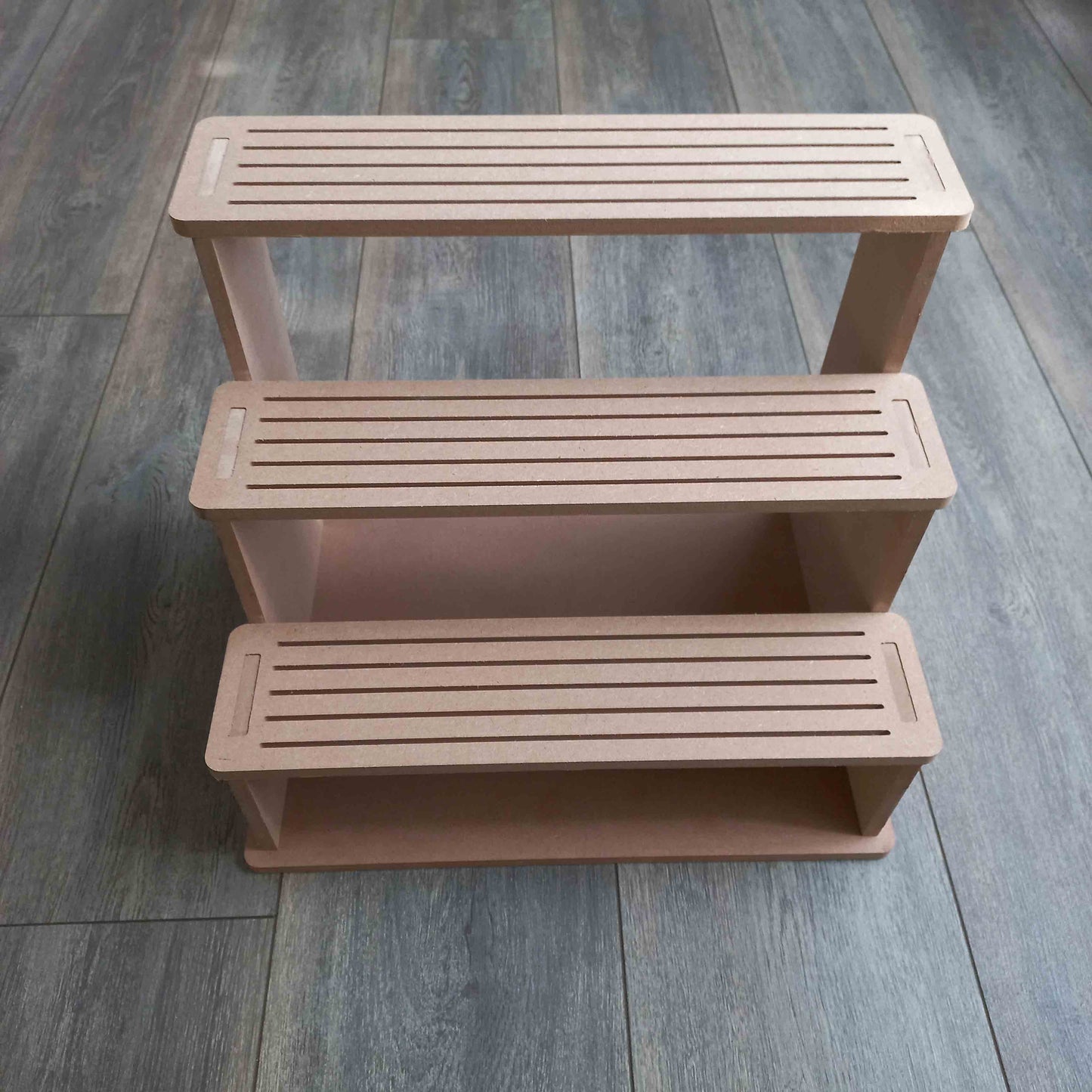 3 or 4 Tier Display Shelf with slots