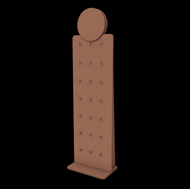 Skinny Table Pegboard 90x30cm + 21 hooks