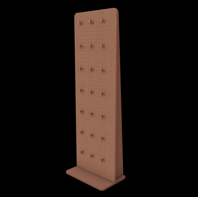 Skinny Table Pegboard 90x30cm + 21 hooks