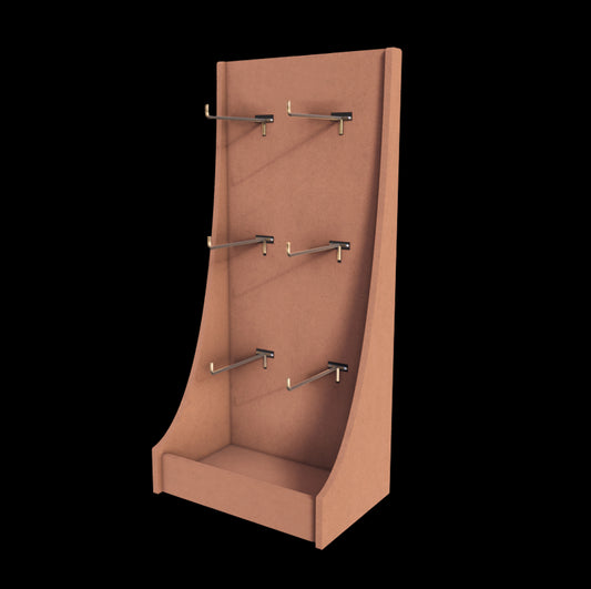 Boutique Countertop Pegboard 65cm with 15cm hooks