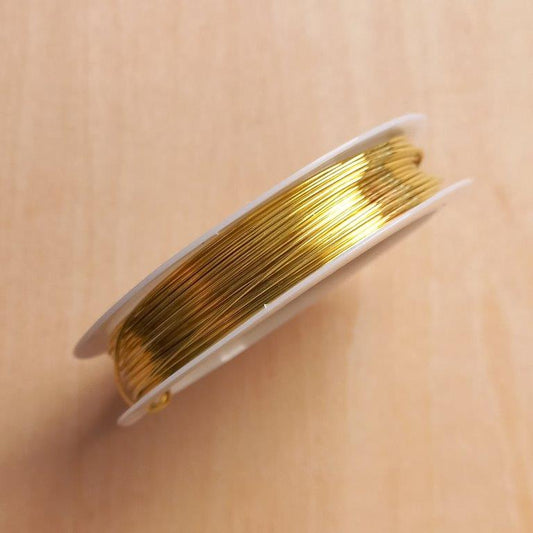 Golden Jewelry Wire 0.8mm per 5m roll