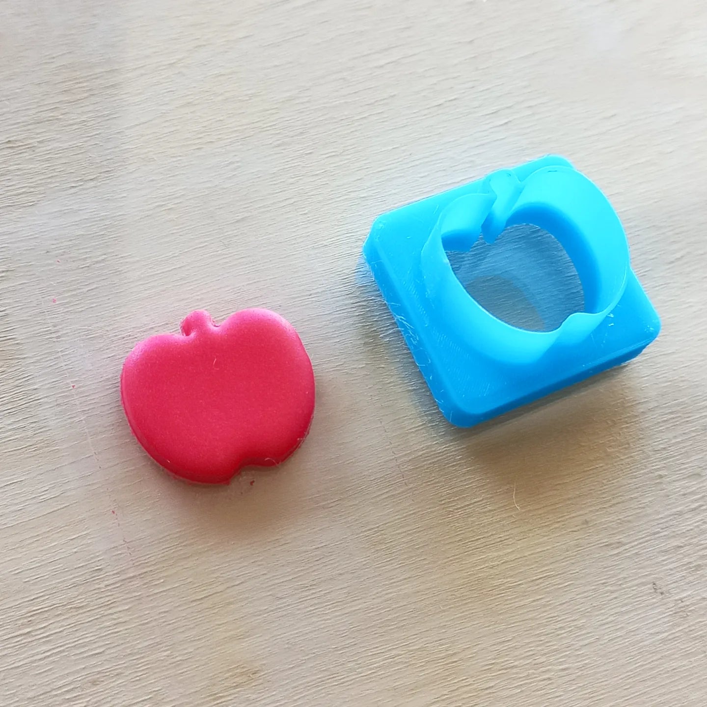 Apple polymer clay cutters