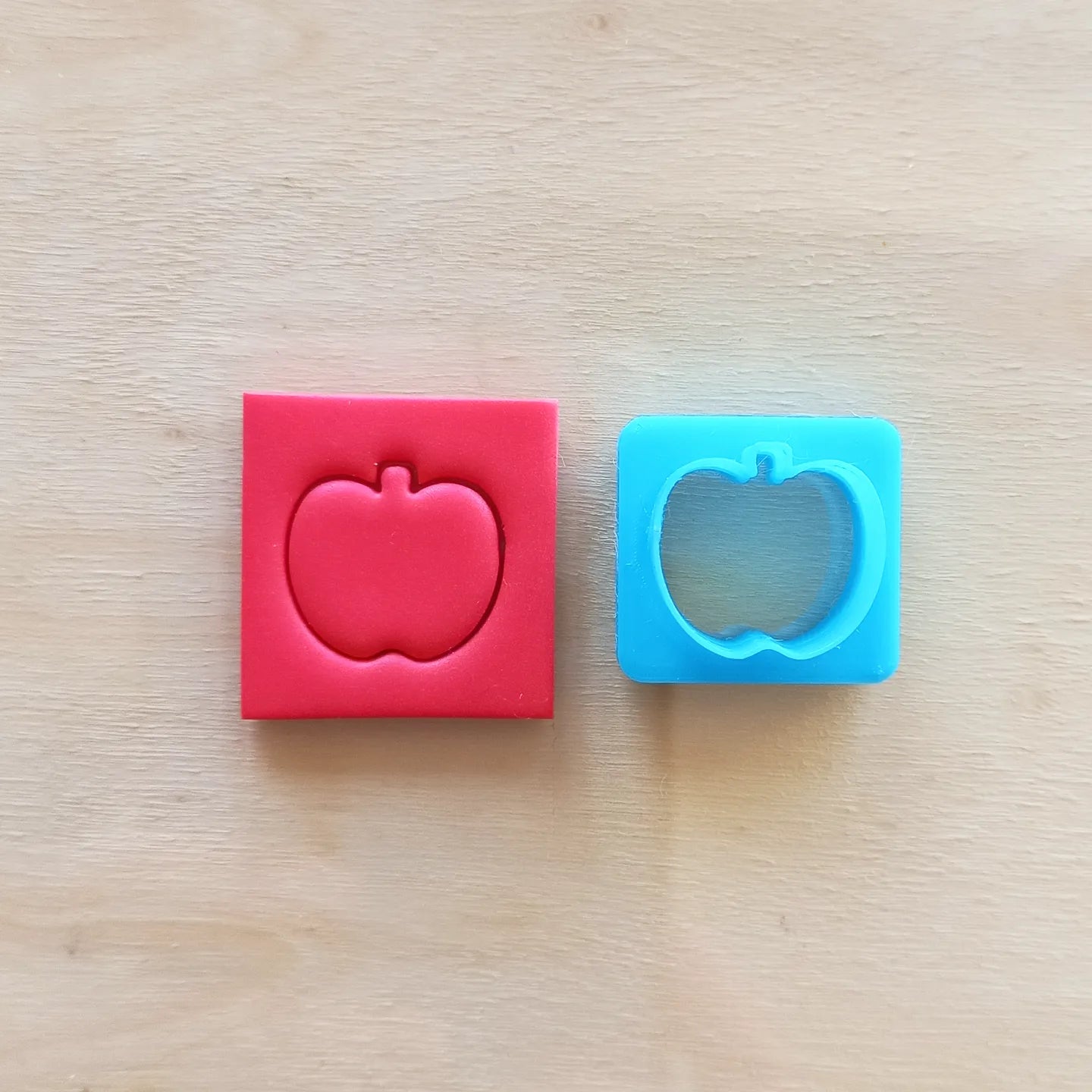 Apple polymer clay cutters