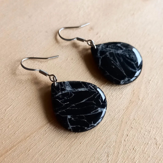 Marble Teardrop Earrings