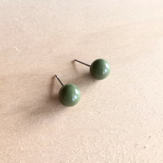 Olive Ball Studs