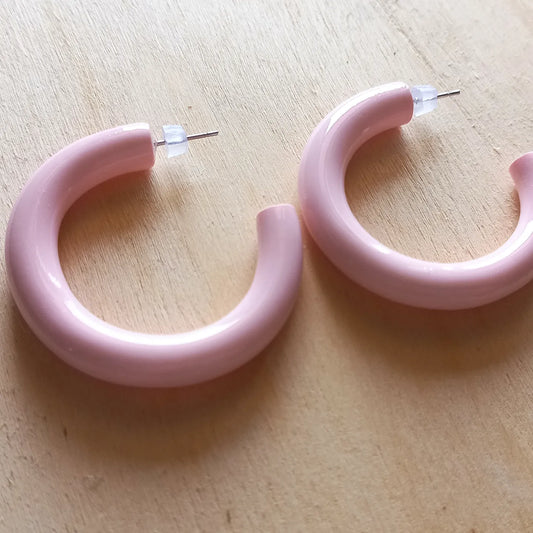 Pink Hoops Large