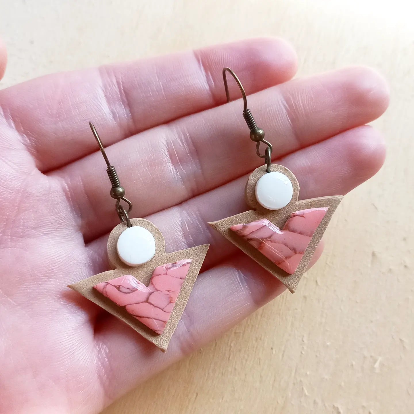 Pink Boho earrings