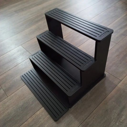 3 or 4 Tier Display Shelf with slots