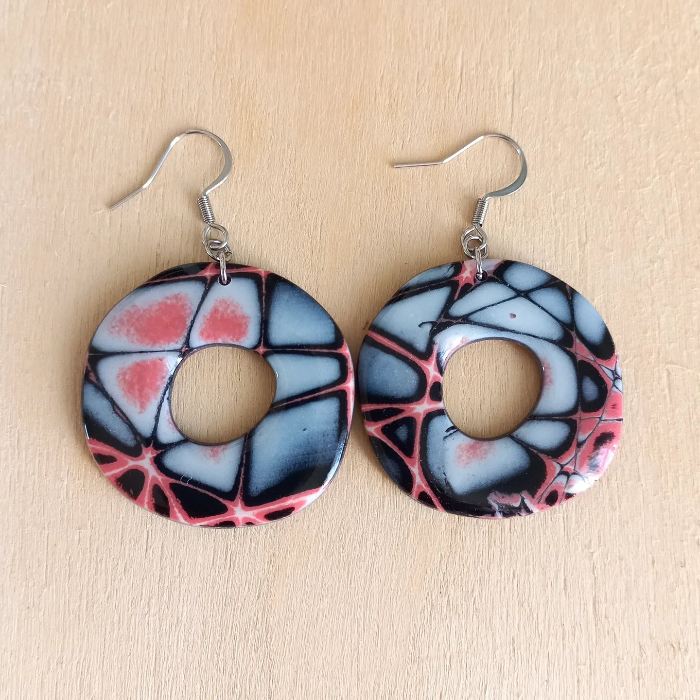 Abstract Ring Earrings