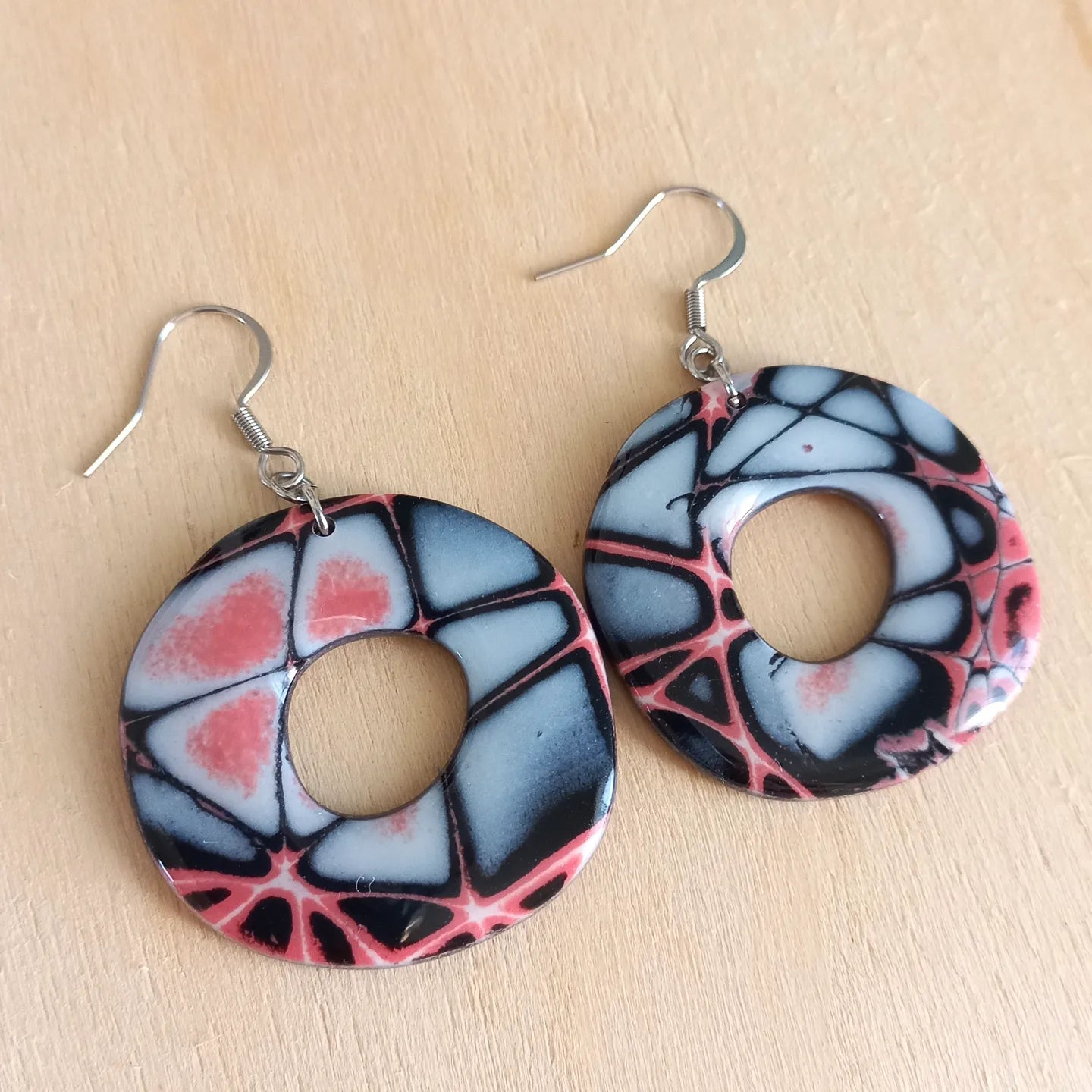 Abstract Ring Earrings