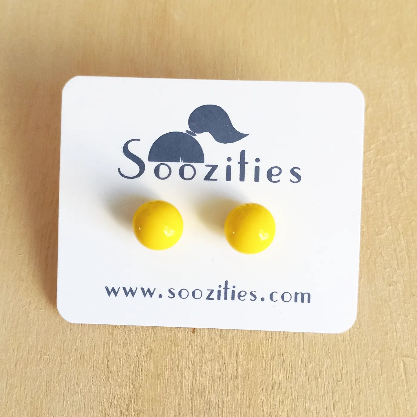 Yellow Ball Studs