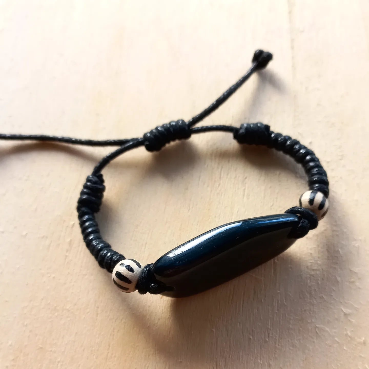 Black Pebble Bracelet