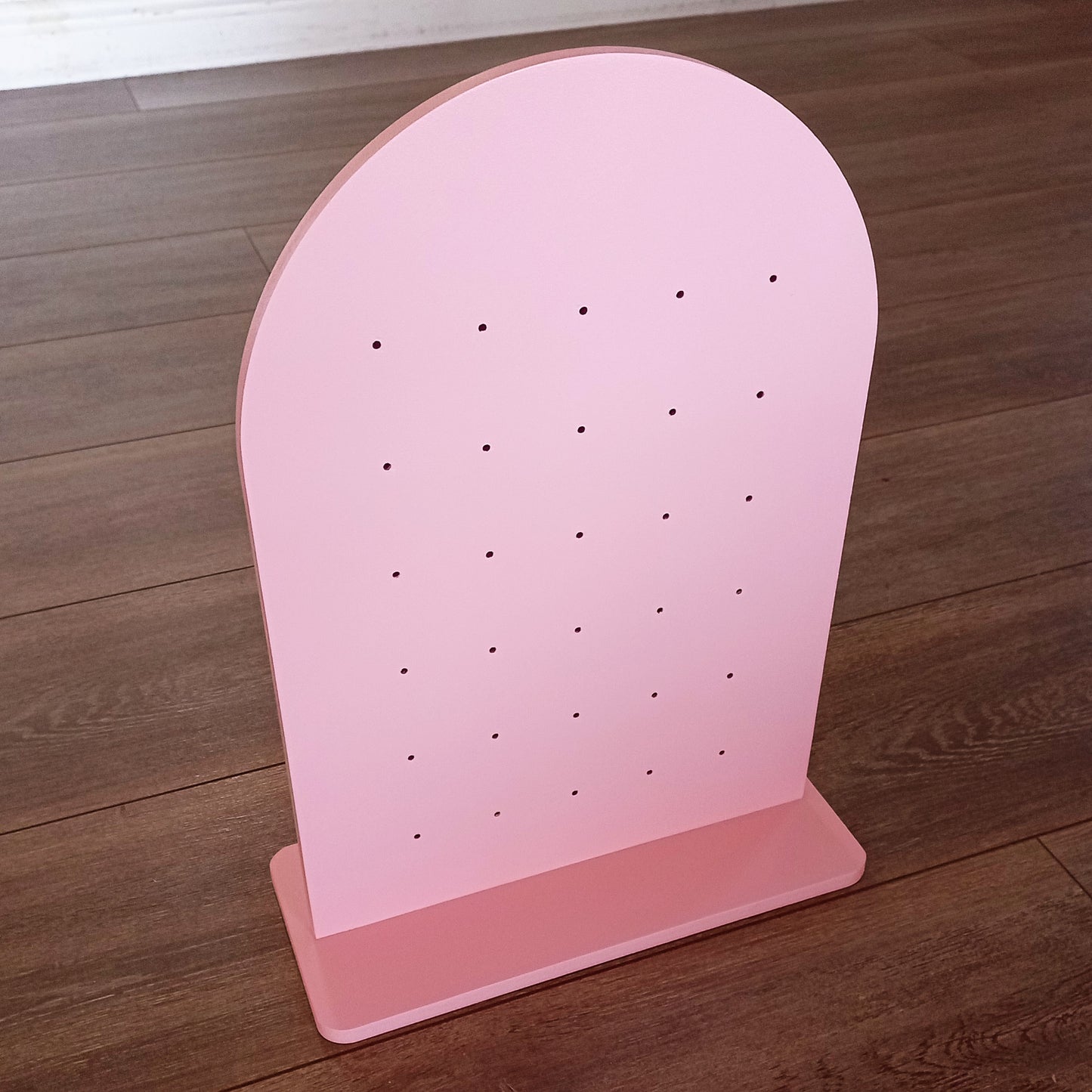 Painted Arch Peg Board with Logo