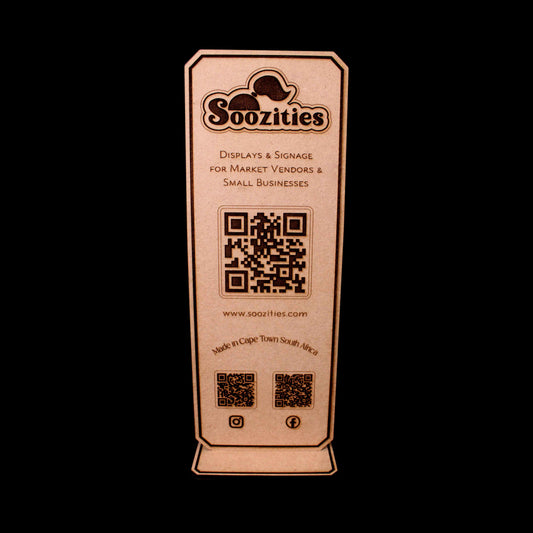 Rectangle QR code Menu Business Logo Sign