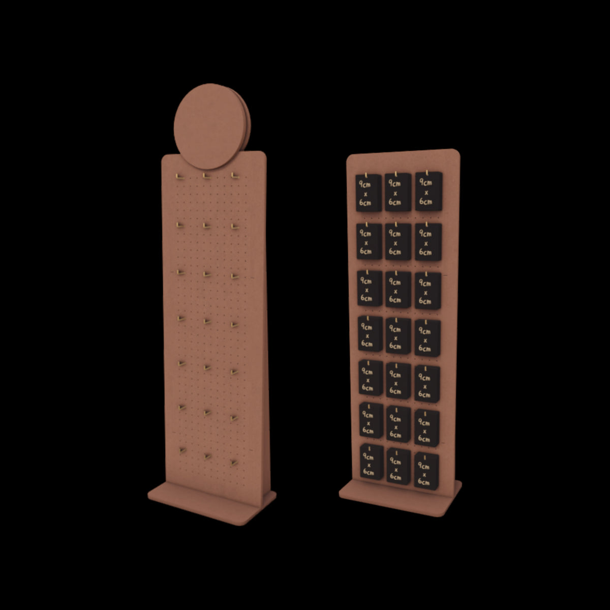 Skinny Table Pegboard 90x30cm + 21 hooks