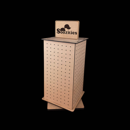 Mini Rotating Pegboard Display