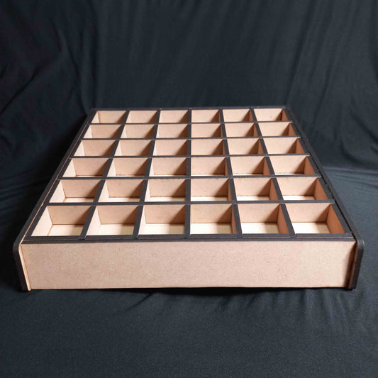 Angled 36 Compartments Display