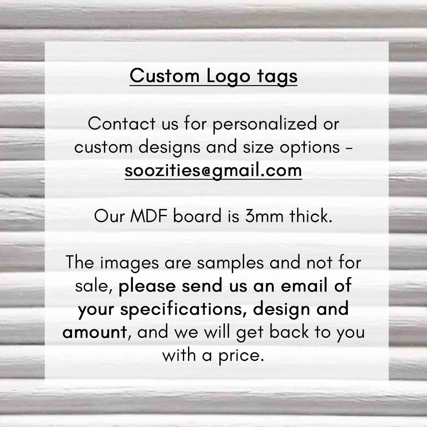 Custom Logo Tags each