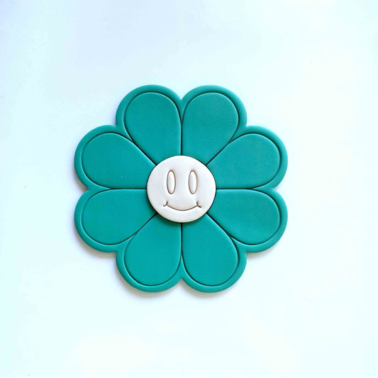 Daisy Smiley Trinket Coaster polymer clay cutters