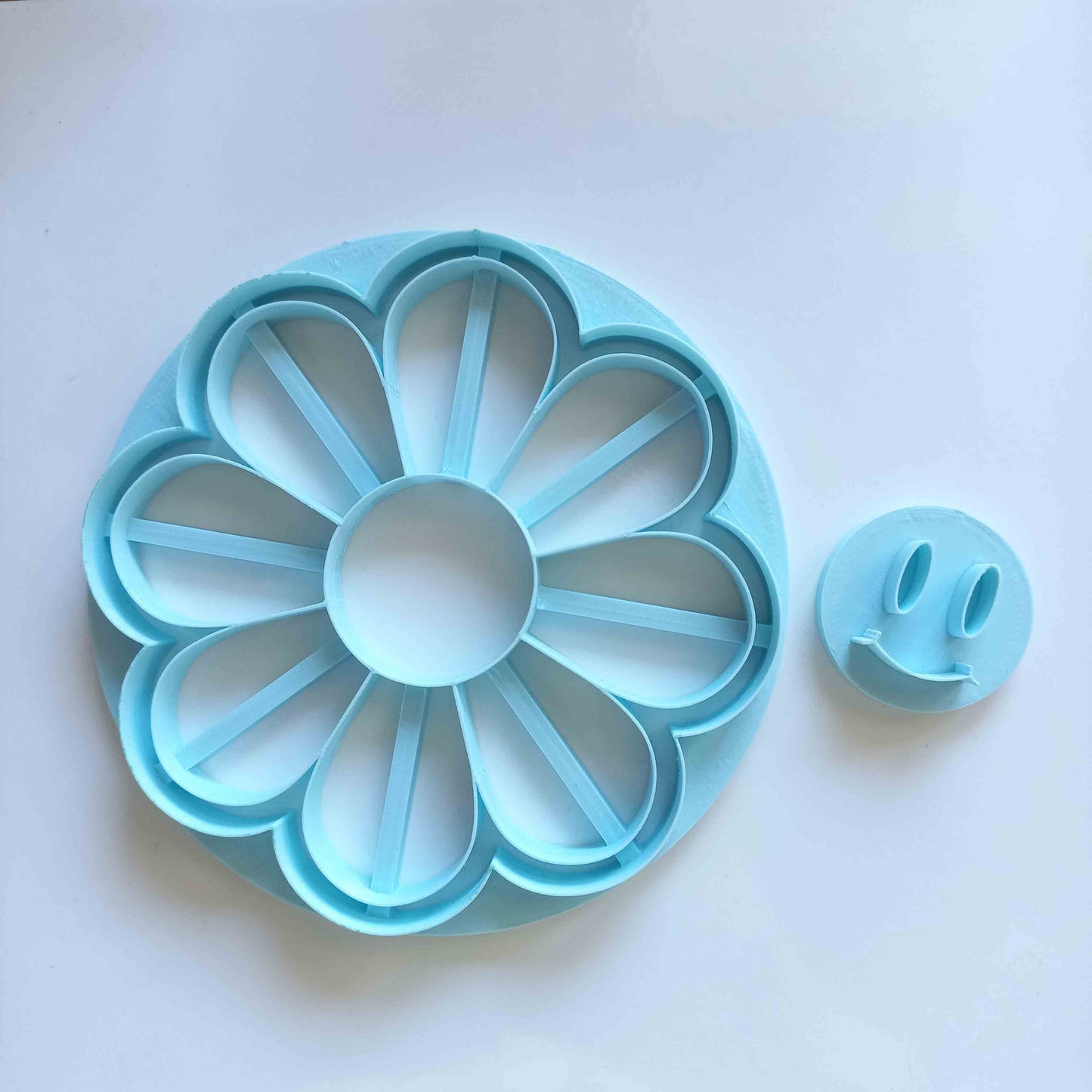 Daisy Smiley Trinket Coaster polymer clay cutters