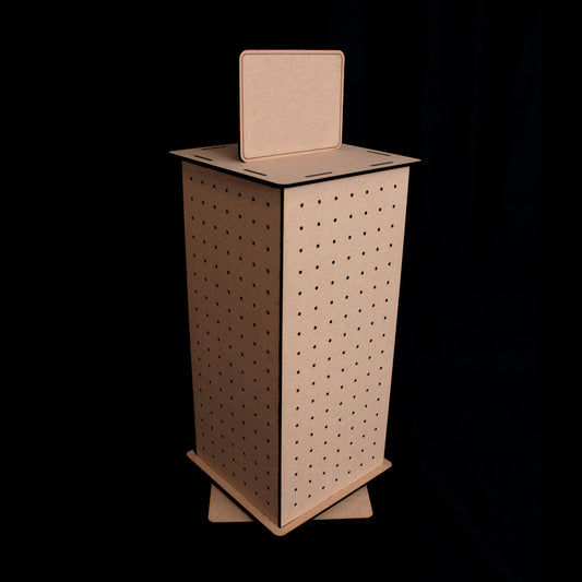 Mini Rotating Pegboard Display