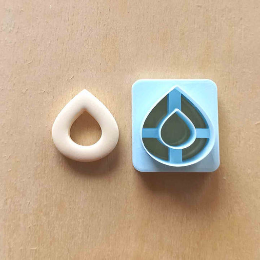 Teardrop 5 polymer clay cutters