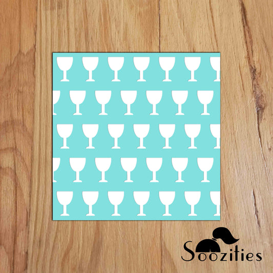 Wine Glass Stencil