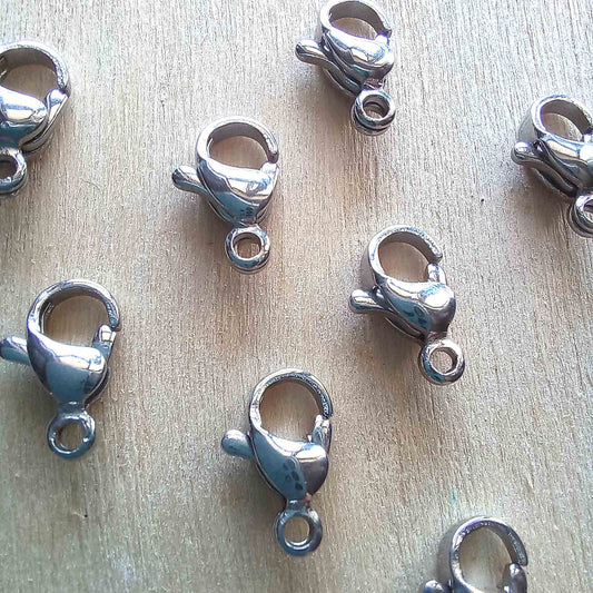 10.5mm Stainless Steel Lobster Claw Clasps each