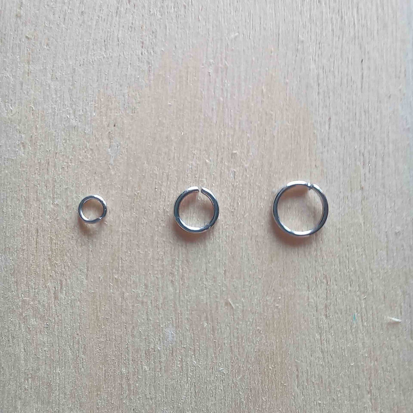 Stainless Steel Jump Rings per 100pc