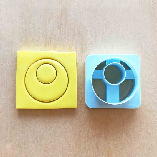 80's Hoop polymer clay cutters