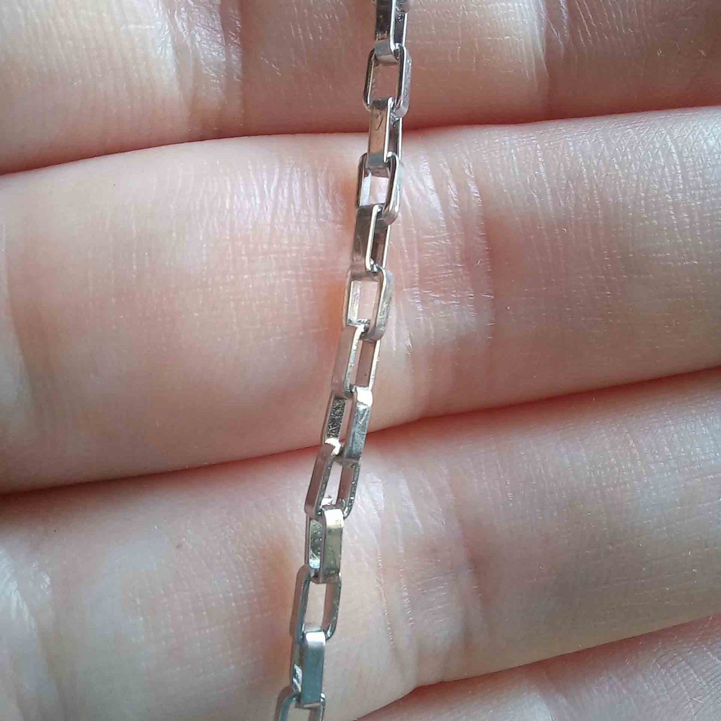 Stainless Steel Venetian Chains, Box Chains per meter