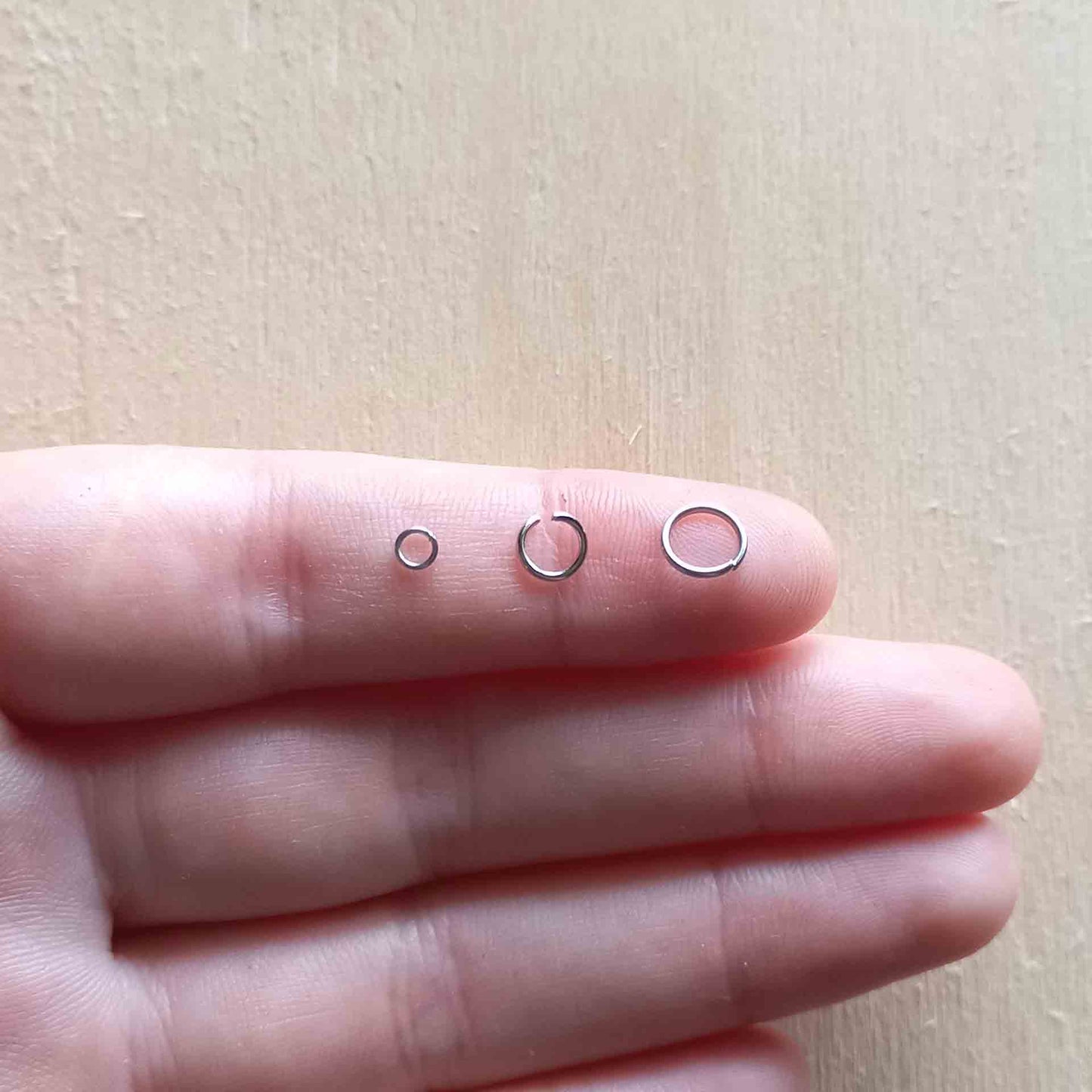 Stainless Steel Jump Rings per 100pc