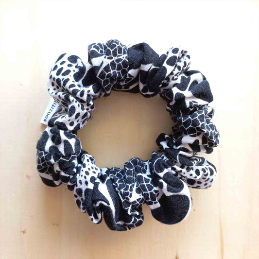 Abstract Black Super Scrunchie