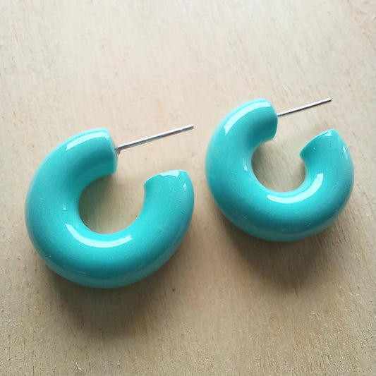 Blue Glazed Hoops