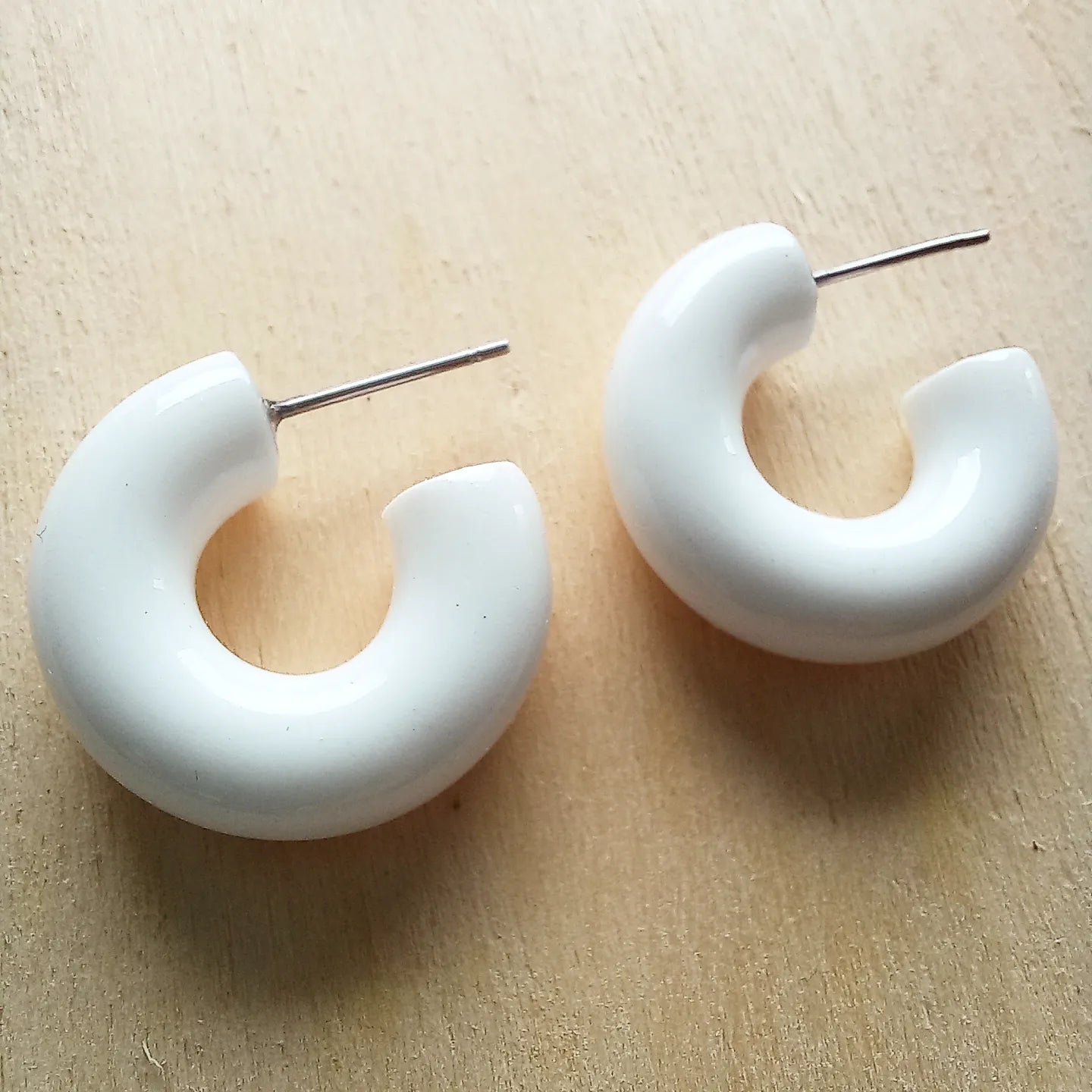 White Glazed Hoops