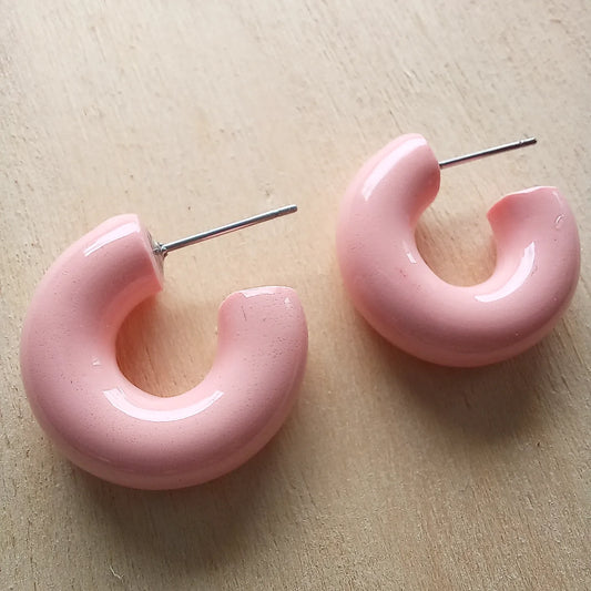 Pink Glazed Hoops