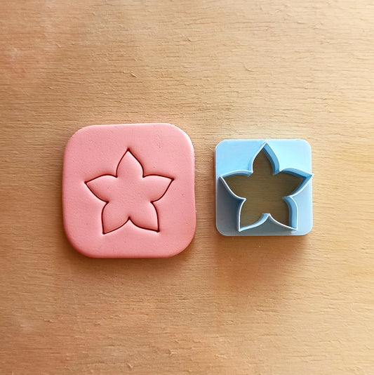 Flower 3 polymer clay cutters