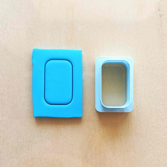 Rectangle 2 polymer clay cutters