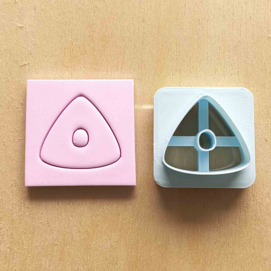 Organic Triangle 2 polymer clay cutters